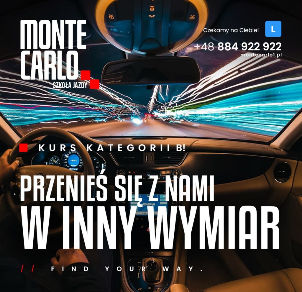 Nauka jazdy Ostrowiec Świętokrzyski Monte Carlo kategoria B inny wymiar