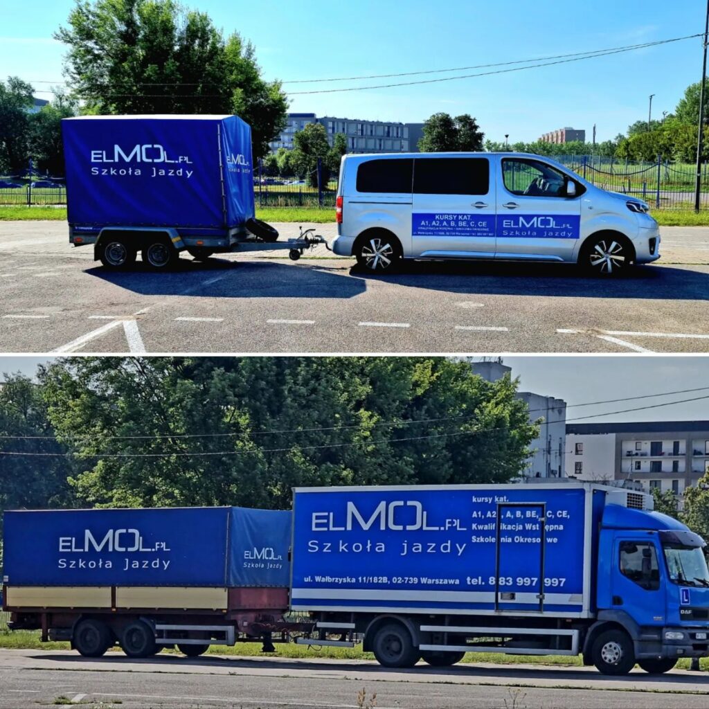 Prawo jazdy z przyczepą szkoła jazdy Elmol Warszawa