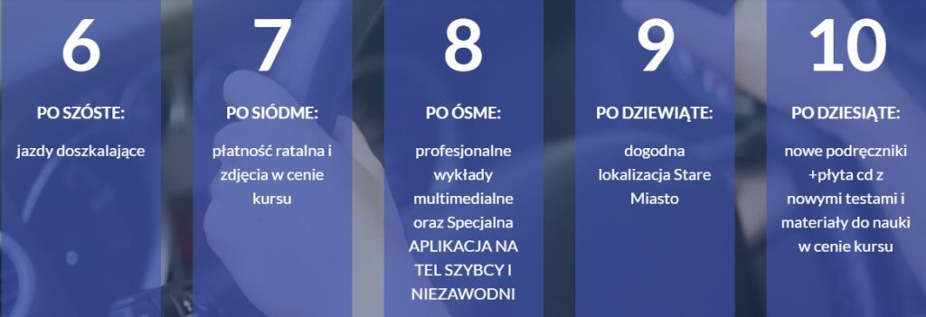 Dlaczego warto uczyć się w szkole jazdy Szybcy i Niezawodni kolejne powody