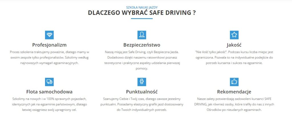 Dlaczego warto wybrać naszą szkołę jazdy Safe Driving