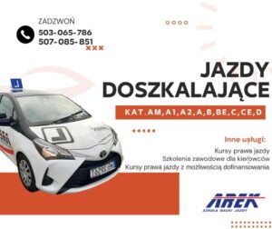 Jazdy doszkalające w szkole jazdy Arek