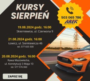 Kursy prawa jazdy Arek