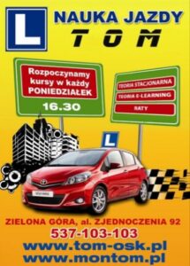 Nauka jazdy Zielona Góra OSK TOM
