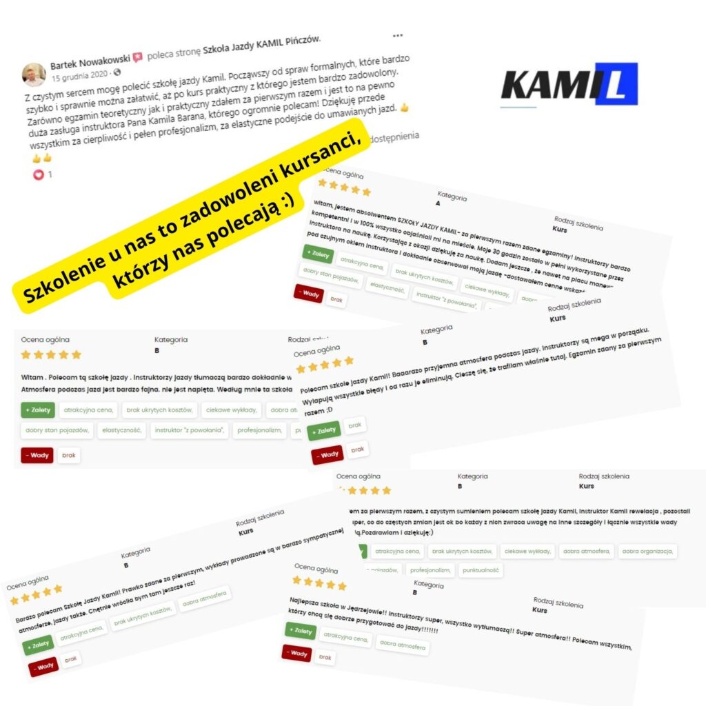 Opinie o szkole jazdy OSK Kamil z Jędrzejowa