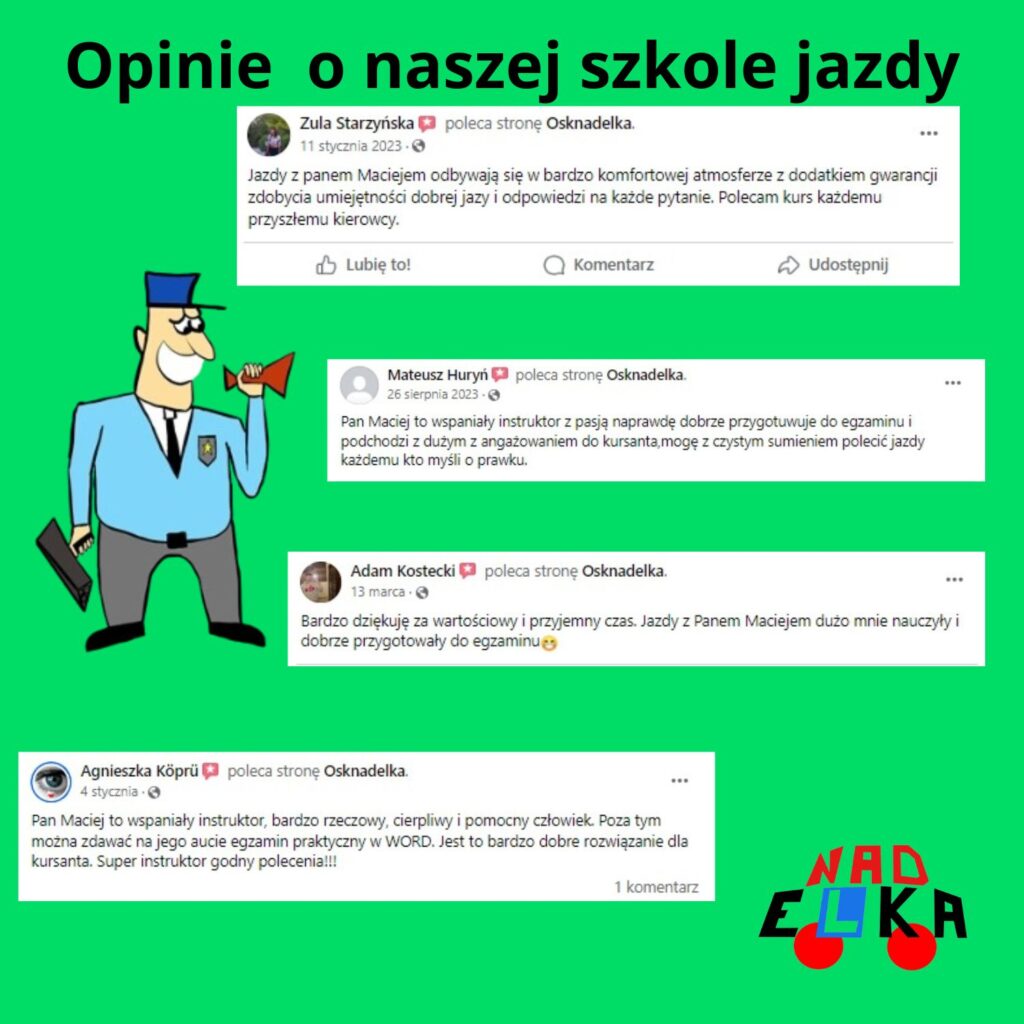 Opinie o szkole jazdy OSK Nadelka w Nadarzynie