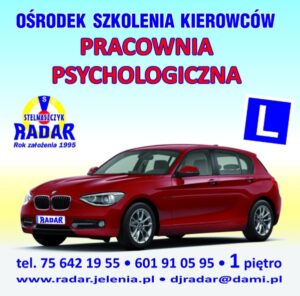 Pracownia Psychologiczna w OSK Radar w Jeleniej Górze