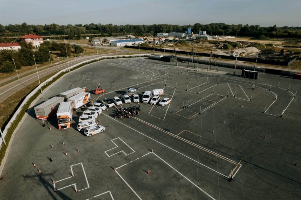 Szkoła Jazdy Lipski w Puławach nasz flota z góry