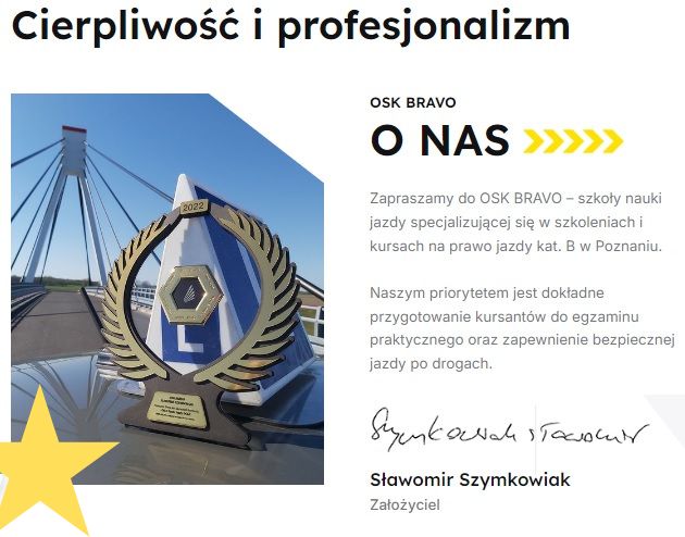 Szkoła jazdy w Poznaniu Bravo zaprasza na kursy prawa jazdy