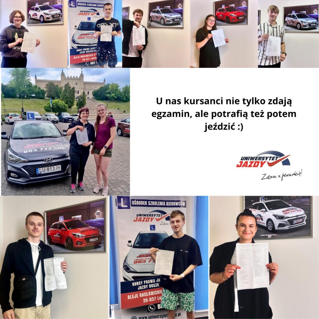 U nas kursanci nie tylko zdają egzamin, ale potrafią też potem jeździć )