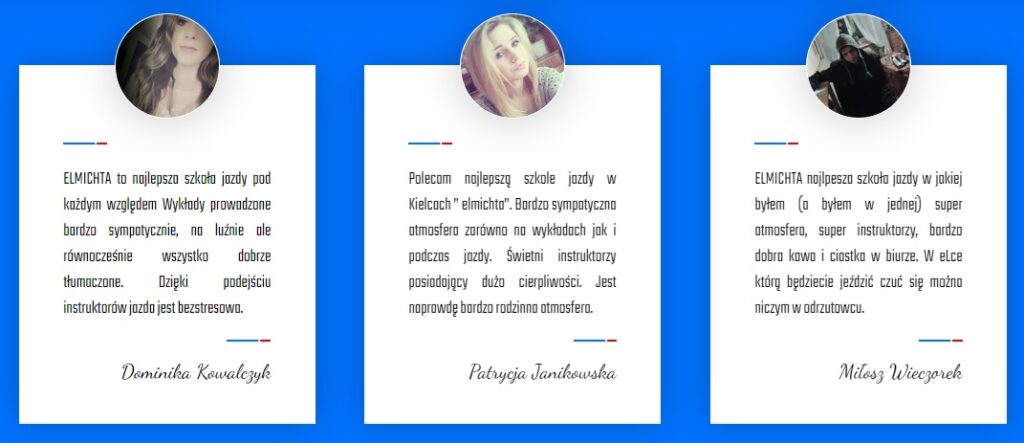 opinie o szkole jazdy elMichta w Kielcach