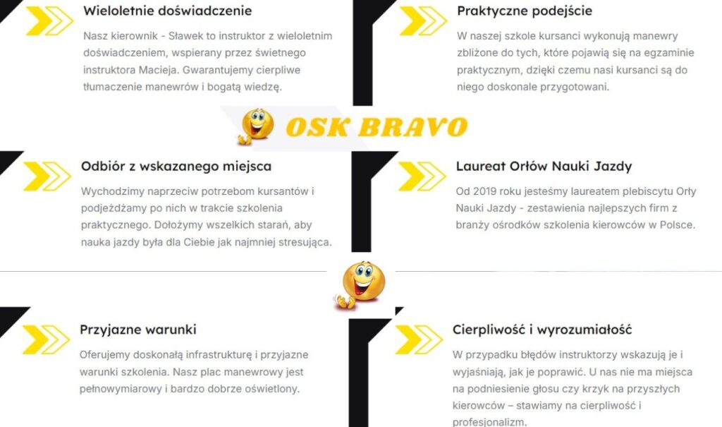 prawo jazdy w Poznaniu kursanci robią w OSK Bravo